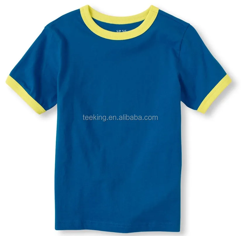 Download Custom Plain Cotton Ringer T Shirt Design