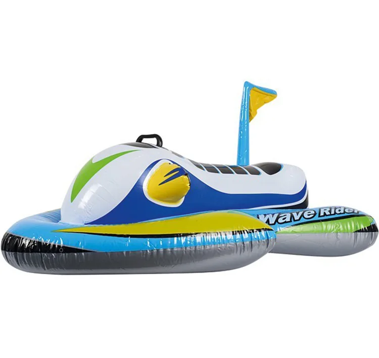 Durable Thick Pvc Kids Inflatable Wave Rider Ride-on Jet Ski Swimming ...