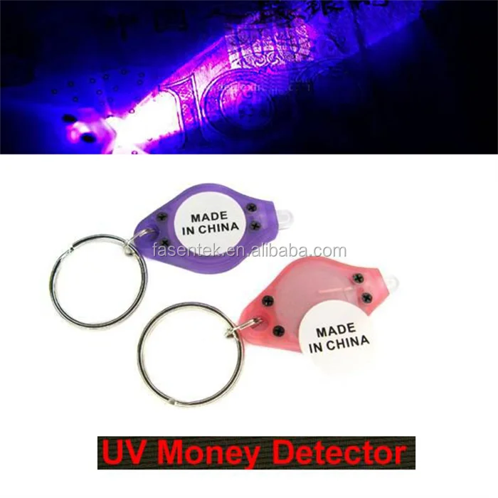 Promotional Gifts Uv Keychain Flashlight Micro Led Ultraviolet Light