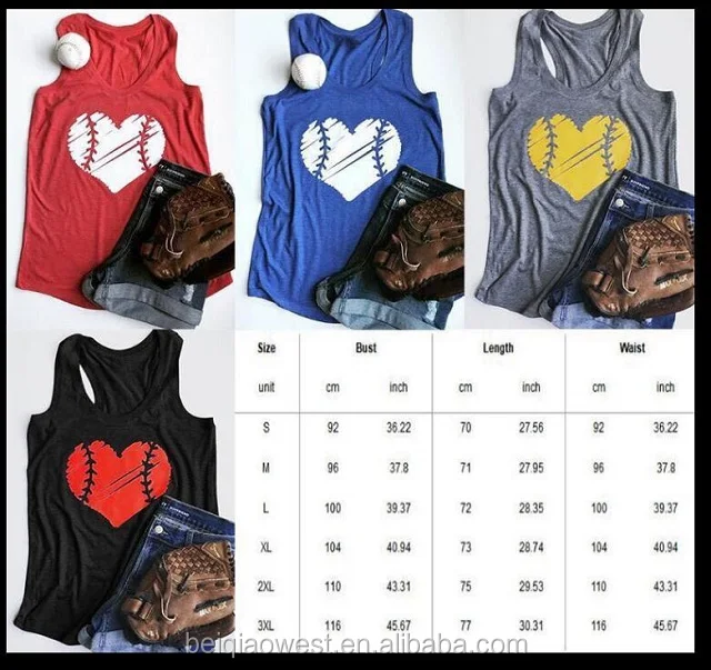 baseball vest tops