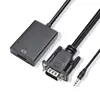 Factory Wholesale VGA HDMI Adapter Cable with 3.5mm AV & USB Cable VGA to HDMI Converter