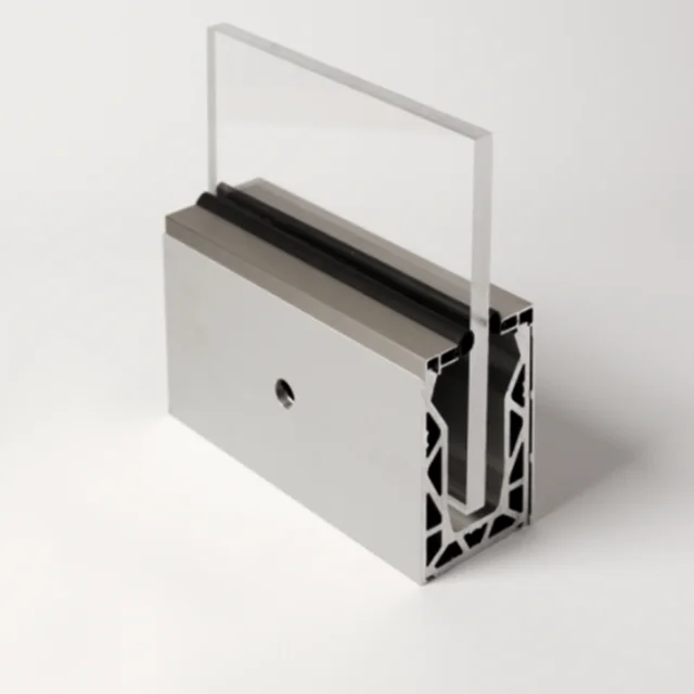Base Mounted Aluminium Glazing Channel With With Glazing Gaskets Buy