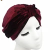Winter Women's Wrap Head Velvet Muslim Indian Turban Hat