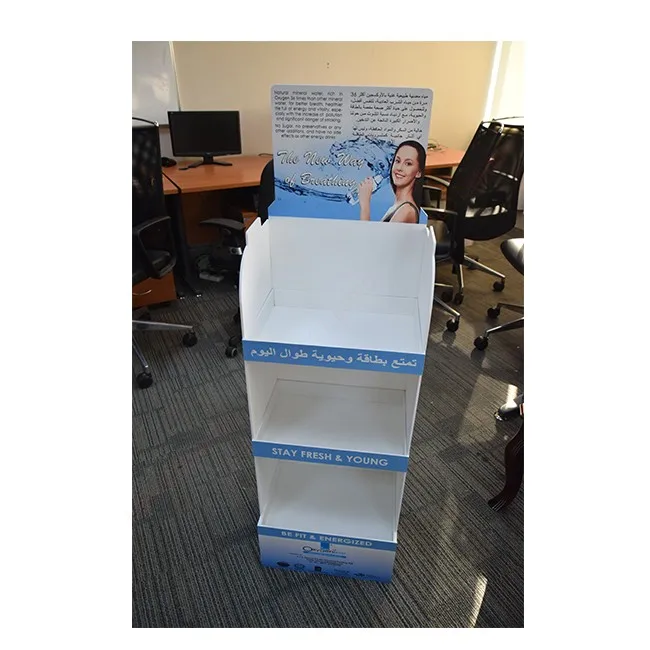 Pvc Beverage Display Rack For Supermarket/foamex Floor Retail Store