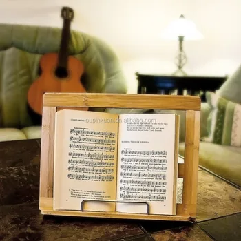 Relax Days Cooking Book Holder Stand With 3 Angles Bamboo Book