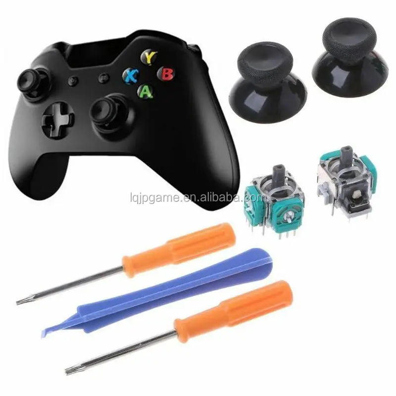 Replacement Part 3D Joystick Axis Analog Stick Sensor Module with Tools for Xbox One Controller Joystick Thumbsticks