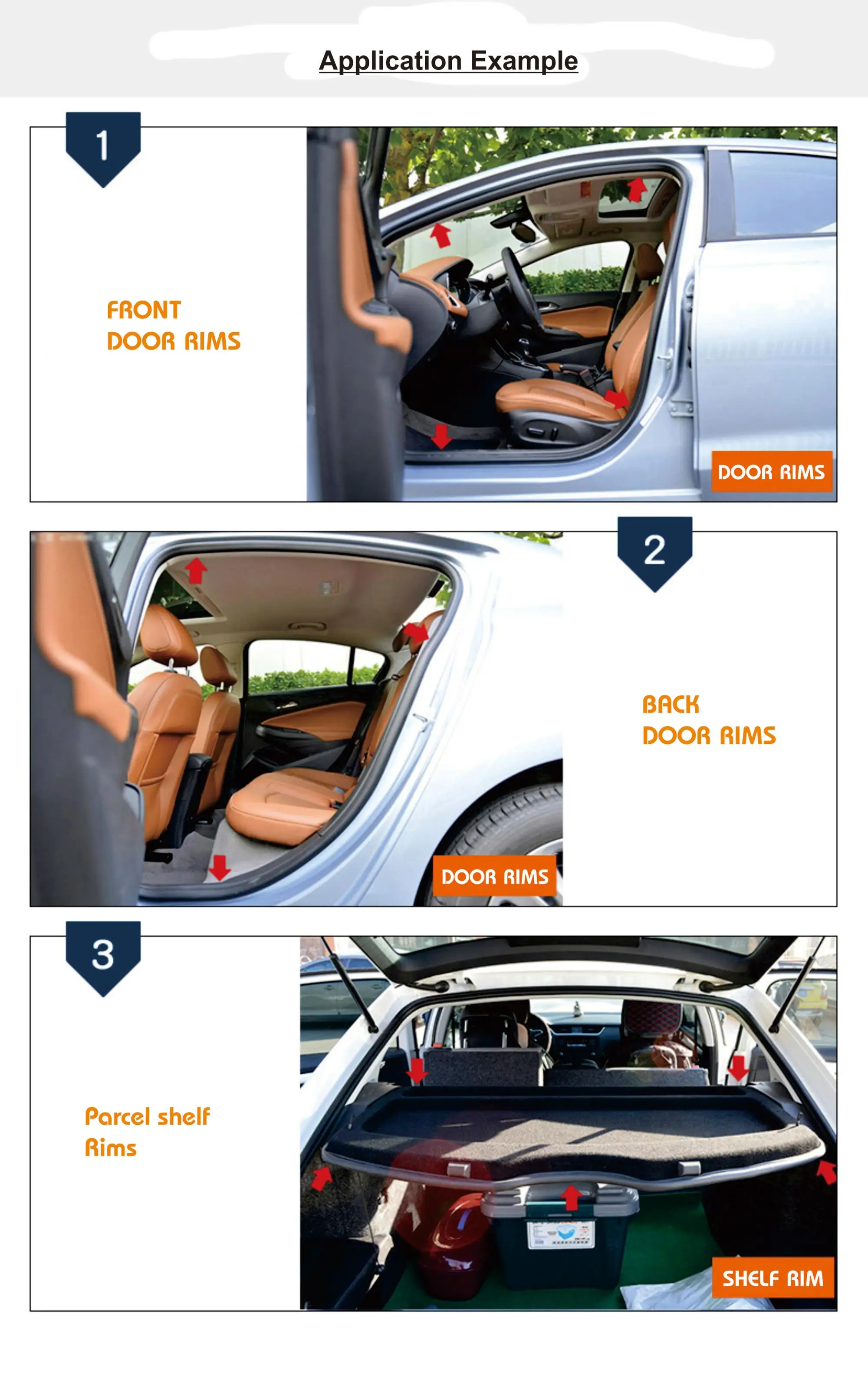 auto car door rubber foam seal strip