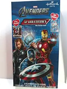 Valentines Day Cards Box of 32 Marvel Avengers Iron Man 3