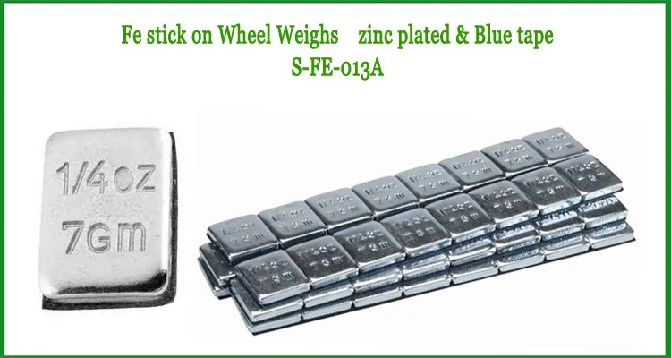50 wheel weights strick-on weights Steel weights I 50 Self-Adhesive bars 12*5g I zinc plated & plastic coated 