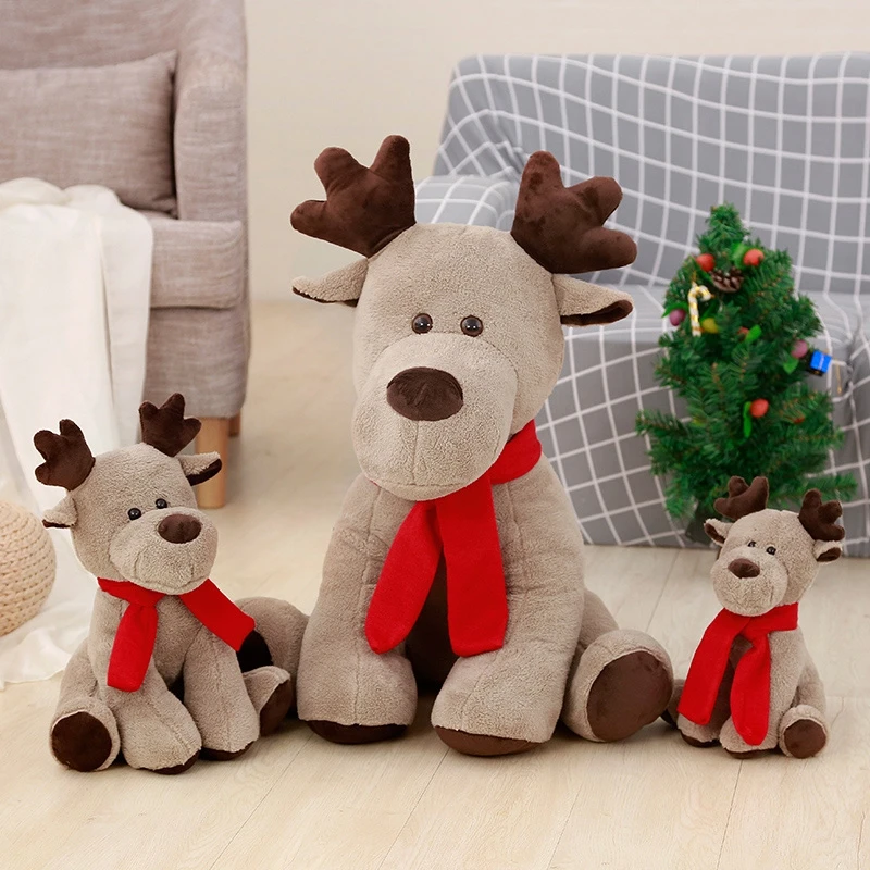 Dorimytrader pop Christmas deer plush toys stuffed soft lovely anime reindeer decoration doll 65cm for kids Xmas present DY61866(9)