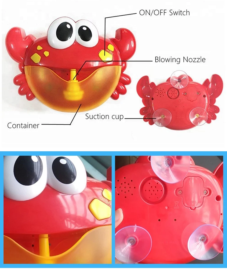 Kids electric bath water toy music crab bubble marker machine.jpg