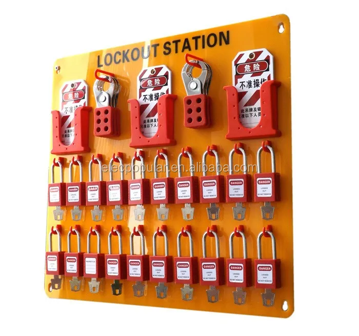 Safety 20 Locks Padlock Station,Lockout/ Tagout Station - Buy 20 Locks ...