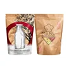 Kraft Paper Bag Stand Up Pouch Zipper Food Packaging Custom Doypack