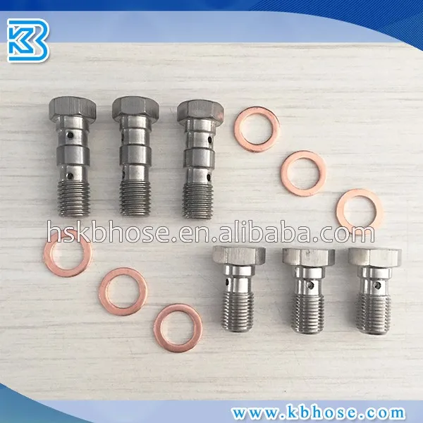 An3 Head M10*1 M10*1.25 Stainless / Steel / Aluminum Banjo Spherical