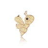 Mytys Kids and Women Brooch Cute Bee Design CZ Gold Collar Pins Cuff Jewelry Accessory X349 X350