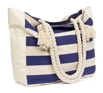 large canvas beach tote