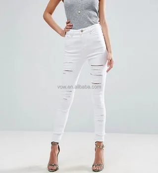 white jeans pant for ladies