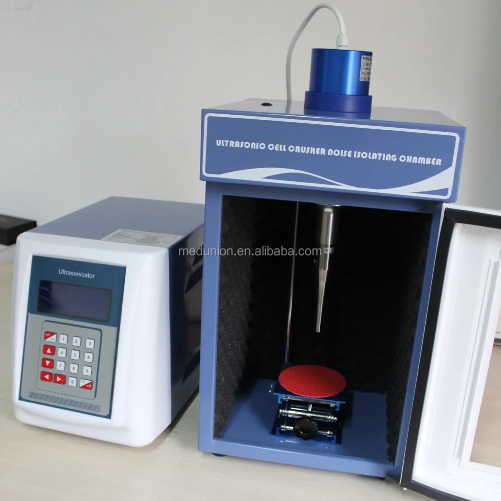 500w Ultrasonic Homogenizer With Cell Crusher Noise Isolating Chamber