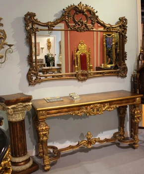 French Console Table With Mirror