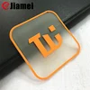 Best price 3d raised silicone brand logo transparent plastic patch