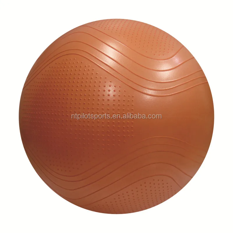 PILOT SPORTS screen printed Gym fitness anti burst balance custom pilates yoga ball