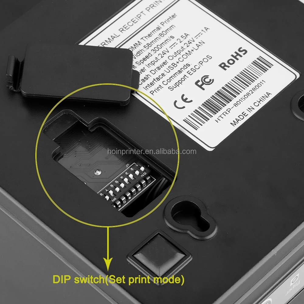 HOPE801 Printer Thermal 300mm High Speed Pos 80mm Printer Thermal