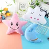 Cross-border source stars moon doll cloud expression cute plush toy girl pillow