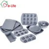 0.6MM CARBON STEEL MARBLE COATED BAKEWARE SET WITH ROUND,SQUARE,MUFFIN,SHEET AND ROASTER DESIGN