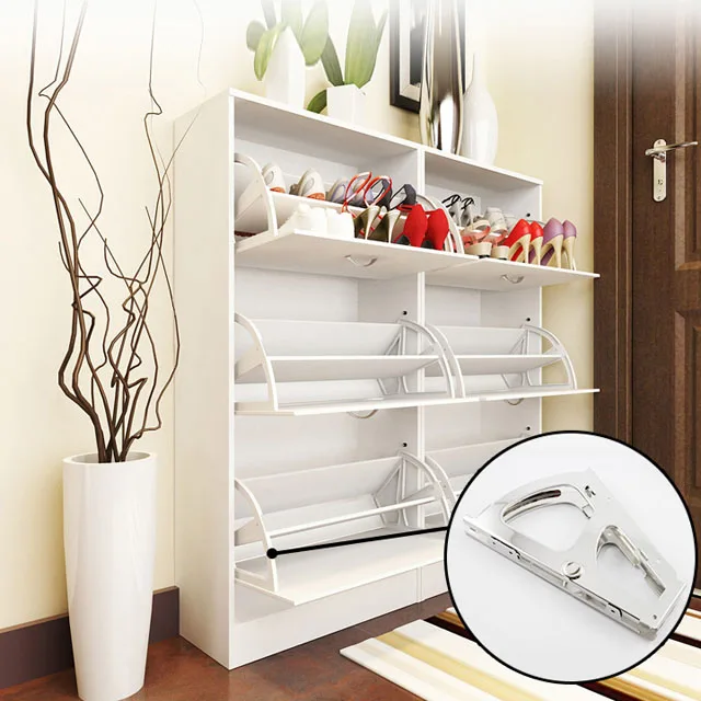 Modern Design Double Layer Metal Folding Shoe Rack Hinges Buy Shoe