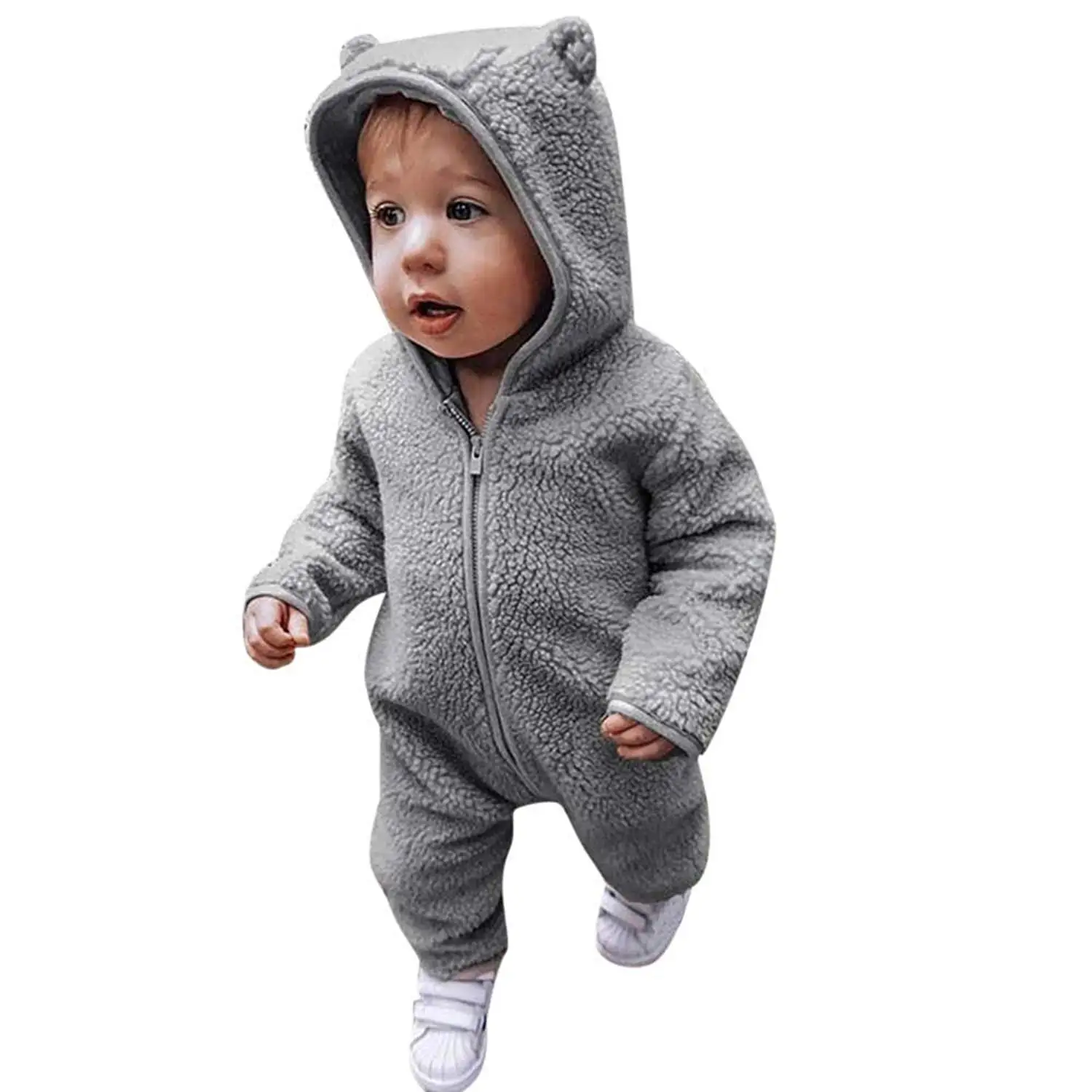 baby sleepsuit with hood