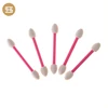 61mm Wholesale Plastic Disposable Eyeshadow Brush Dual Sided Oval Sponge Tipped Makeup Applicator