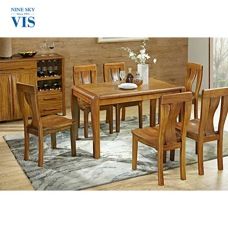 Professional Customization Malaysia Modern Dining Table Set 6 Chairs