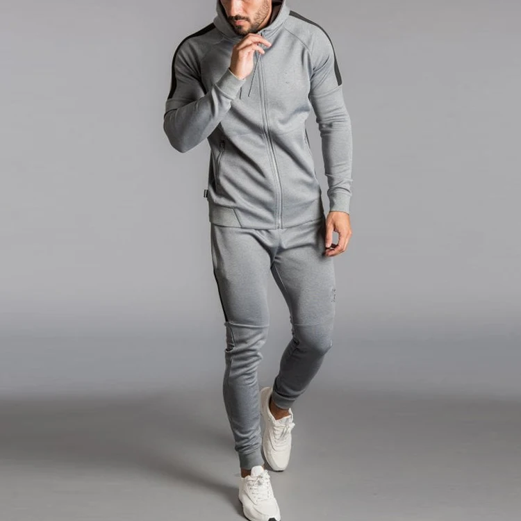 mens grey jogging suit