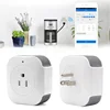 US Plug Sonoff S30 WiFi Power Socket Wireless Remote Control Timer Outlet Wall Smart Socket Power Switch Works with Alexa