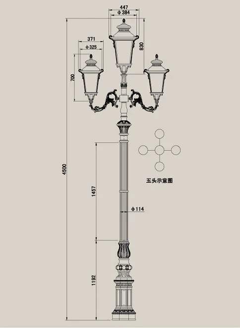 Outside Decorative Garden Lamp Post - Buy Decorative Lamp Post,Garden