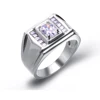 Perfect Design Micro Pave Cz Setting 925 Silver Ring Jewelry For Men