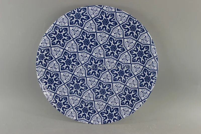 vintage style Melamine Dinner plate 36cm