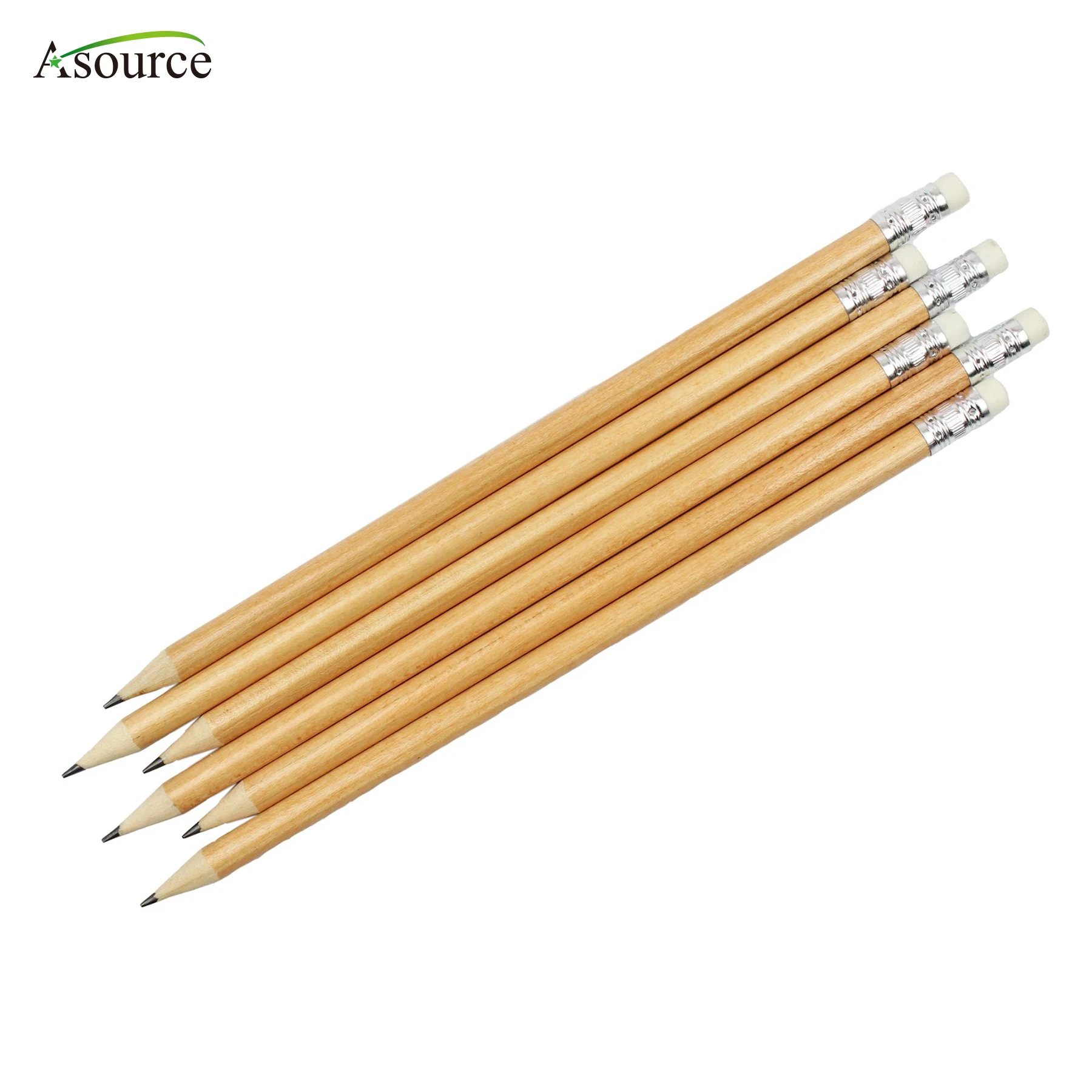 高品质促销环保铅笔与橡皮擦