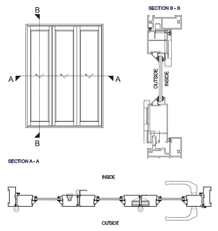 Gloriours Design Aluminum Bifold Folding Sliding Glass Door Gloriours Design Aluminum Bifold Folding Sliding Glass Door