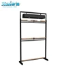 Metal hanging women clothes display rack for garment shop furniture