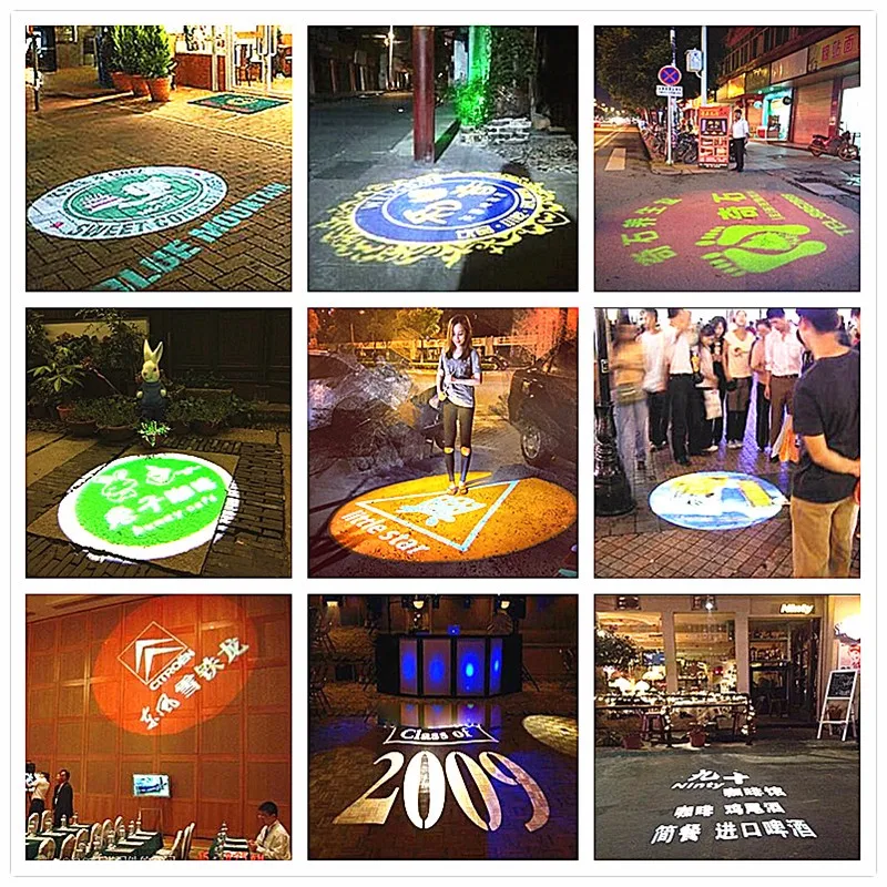 30w 50w Commercial Advertising Gobo Projector Lamp Led Light Logo Floor