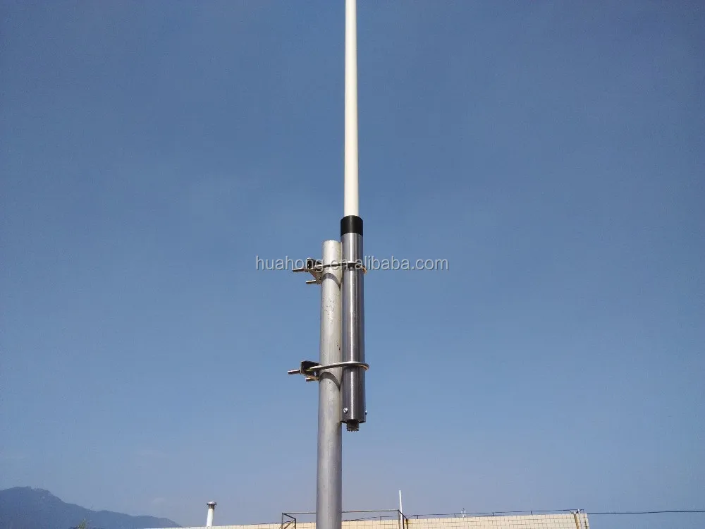 High Gain 4m 12dbi 300-400mhz 400-520mhz Uhf Fiberglass Base Antenna