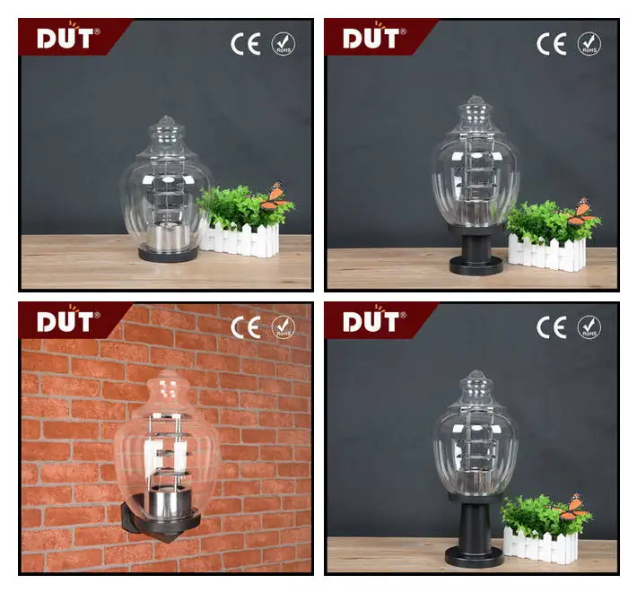 acrylic outdoor lighting accessories easy-assembling acrylic lampshade