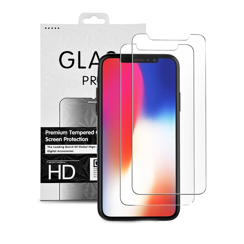 
for iPhone XR/XS/XS Max tempered glass cell phone screen protector anti shock 