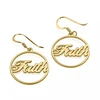 Hotsale 18K Gold Stainless Steel Customized Personalized Earring Name