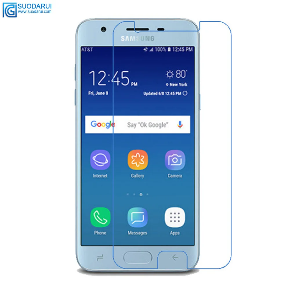 Tempered Glass Screen Protector for Samsung Galaxy J3 J3 2017 J3 2018 9H 2.5D 0.26mm HD Transparent Film