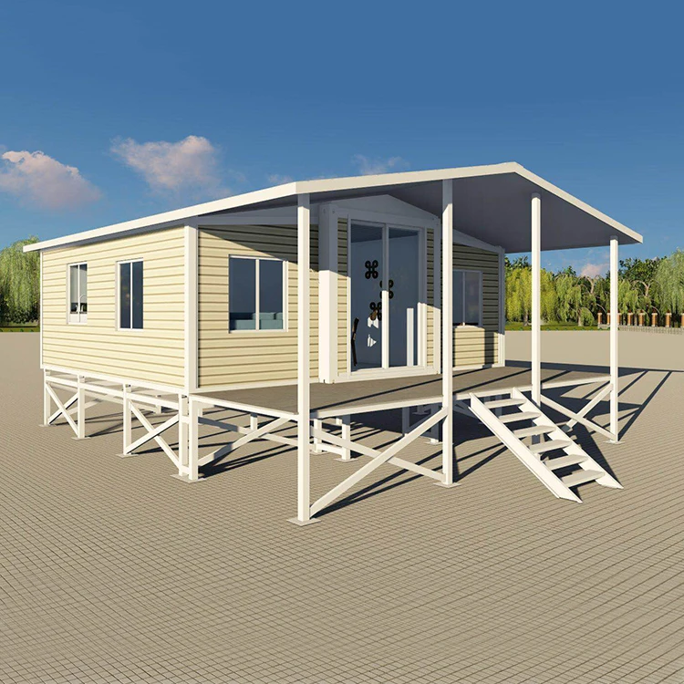 Sandwich Panel 2 Bedroom Foldable Prefabricated Houses Villa Type