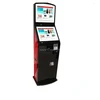dual touch screen Photo Printing Booth Terminal Barcode Scanner Information Digital Kiosk
