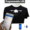 el flashdisco t-shirt/ led flashing t shirt/ light up led light dance clothe