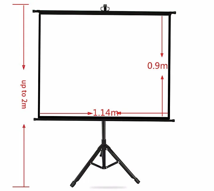 84 tripod projection projector screen 16:9 Glass Bead